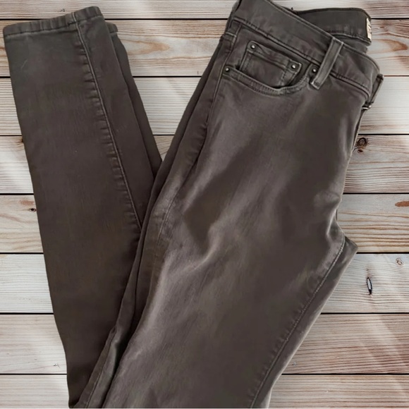 Vintage Fossil Super Skinny Jeans Womens 27 Gray Stretch High Rise - Picture 2 of 4